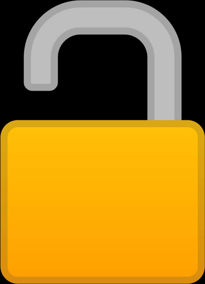 A Yellow Padlock With A Hook