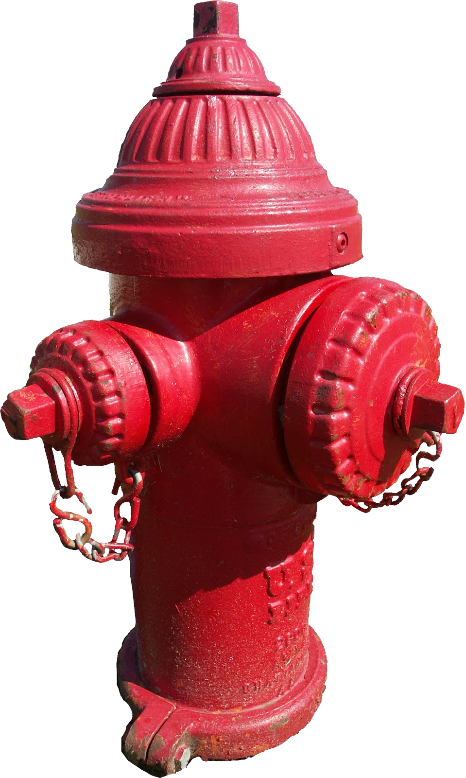 A Red Fire Hydrant With A Black Background