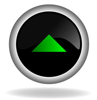 A Green Arrow In A Black Circle