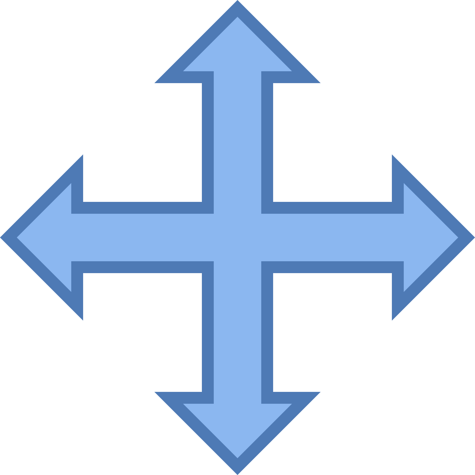 A Blue Arrows Pointing To Different Directions