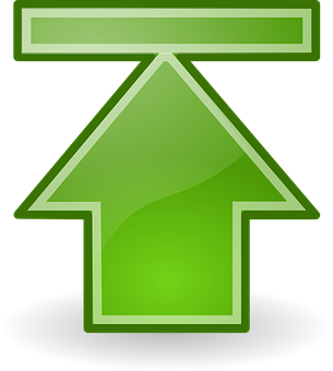 A Green Arrow Pointing Up