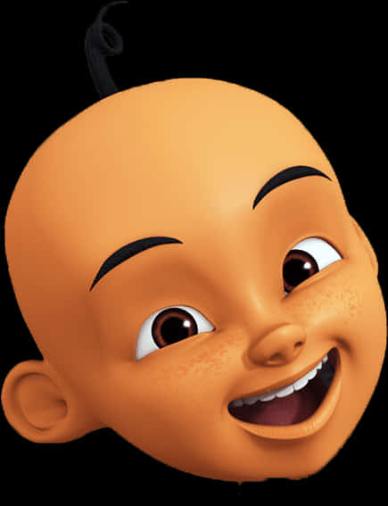 A Cartoon Head Of A Baby