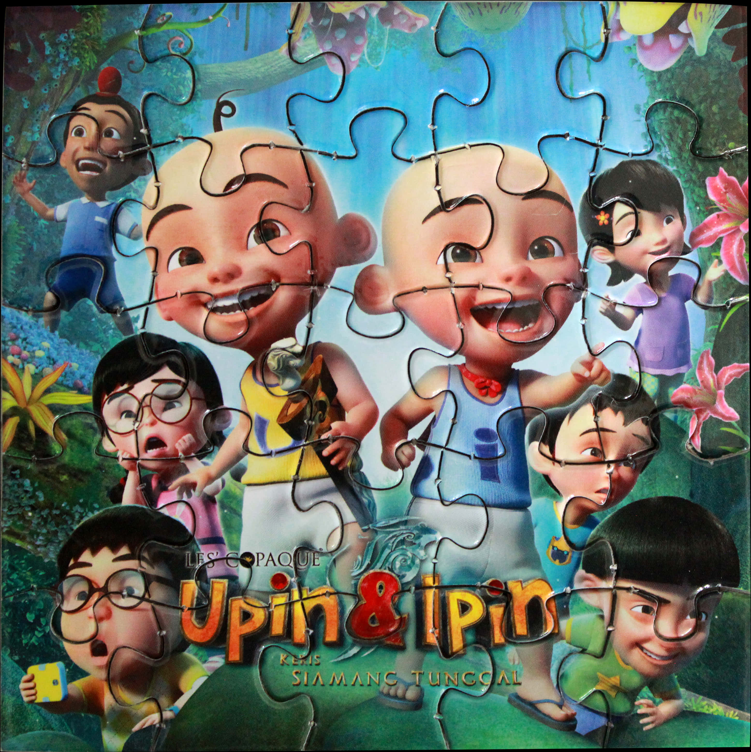 A Puzzle Of A Cartoon Character