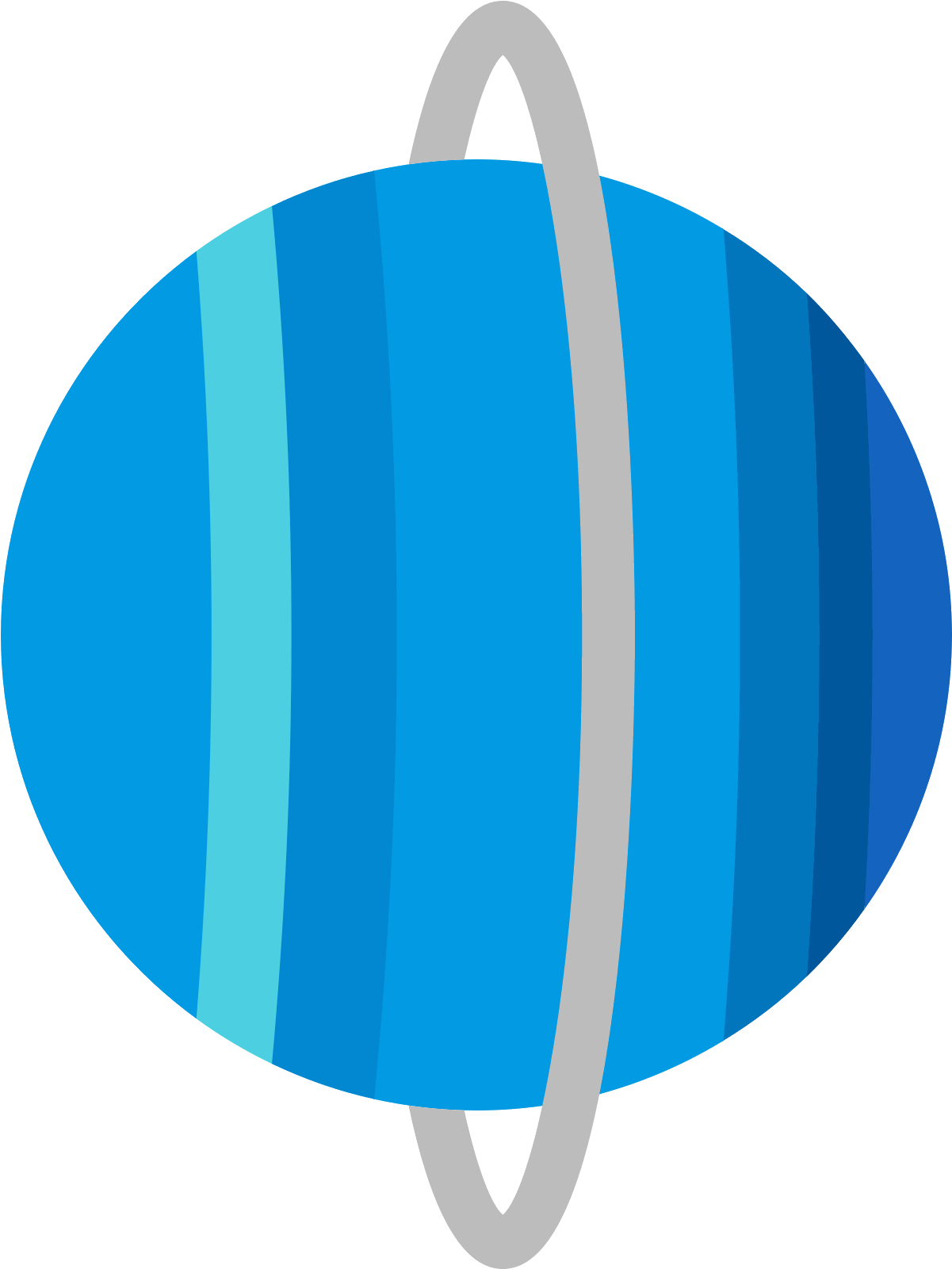 A Blue And Grey Striped Ball