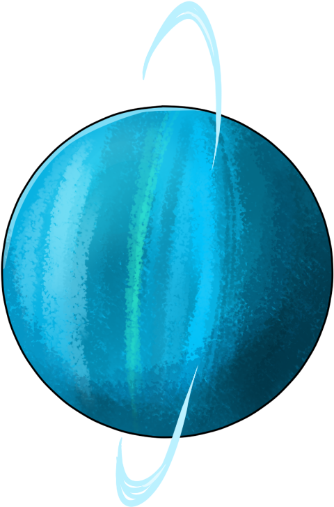 A Blue Planet With Green Stripes