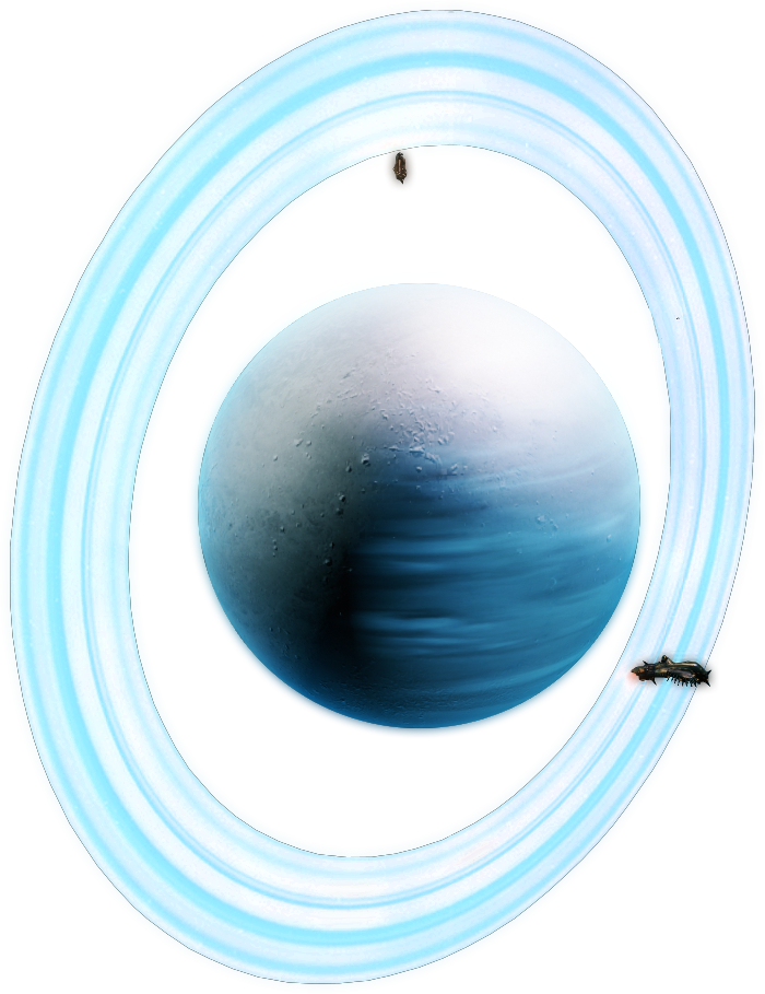 A Planet With Rings Around It