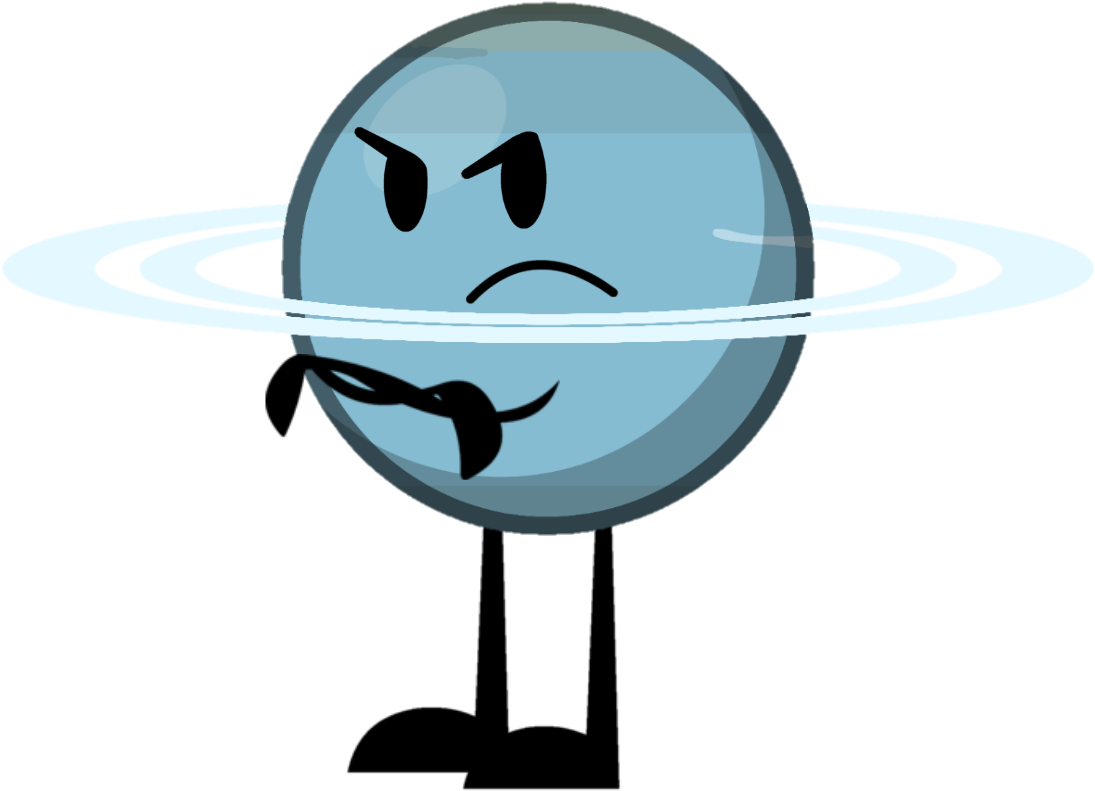 A Cartoon Of A Planet With A Face And Legs