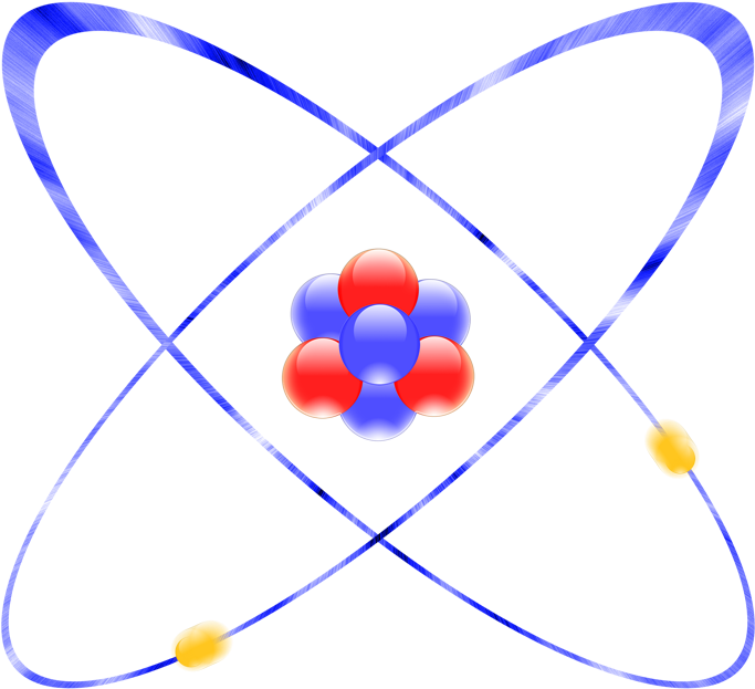 A Blue And Red Atom