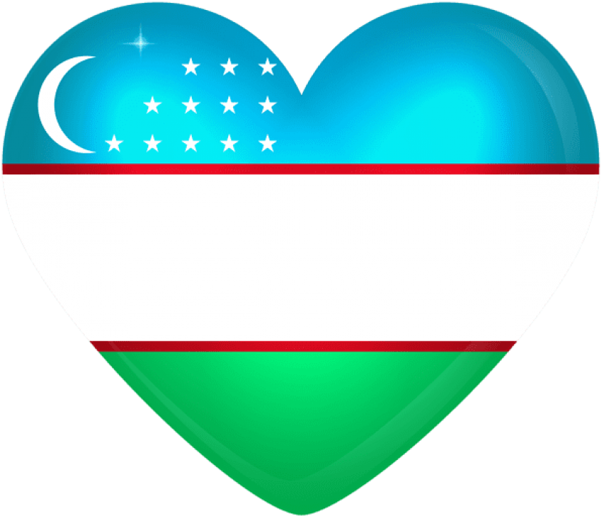 A Heart Shaped Flag With A White Stripe And A Red And Green Stripe