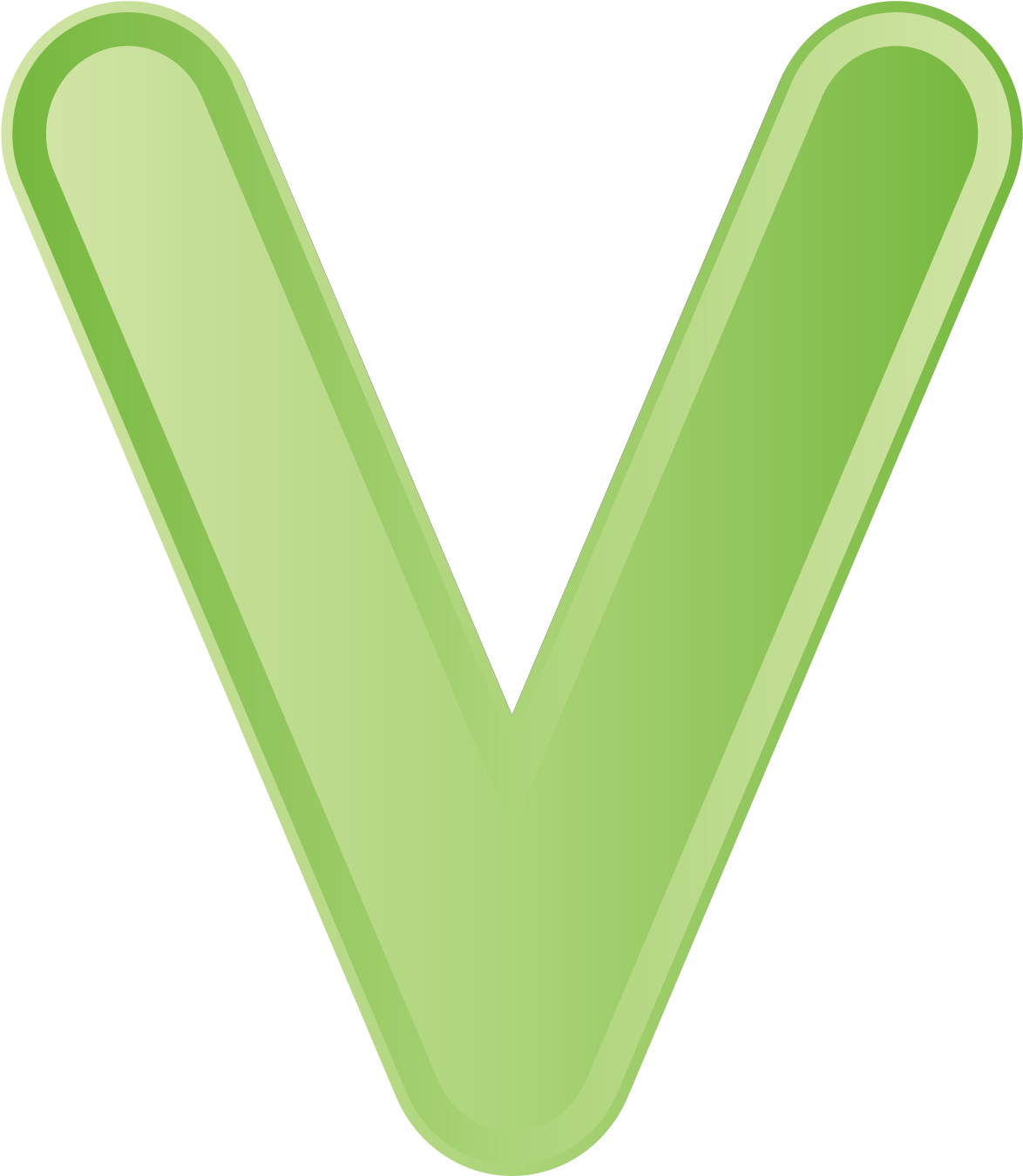 A Green Letter V