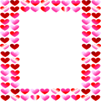 A Square Frame Of Hearts