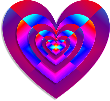 A Heart Shaped Colorfully Arranged