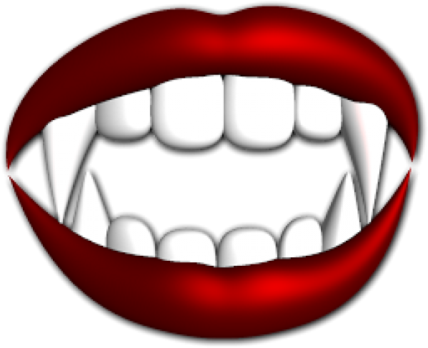 Vampire Teeth Png 599 X 487