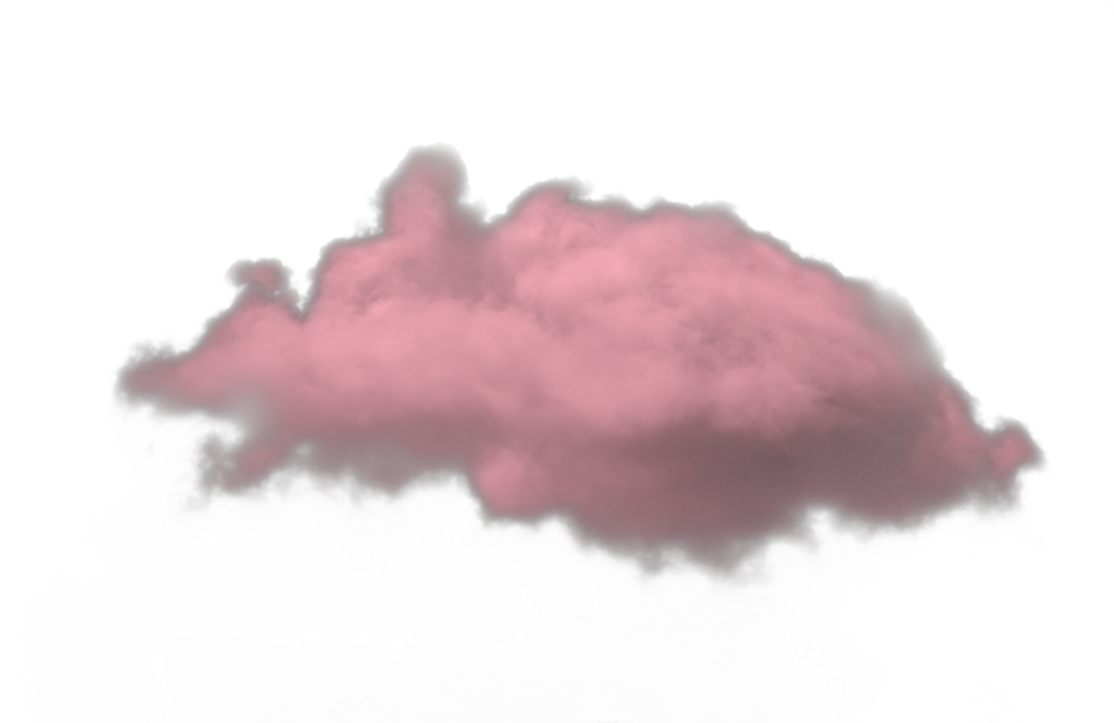 A Pink Cloud On A Black Background