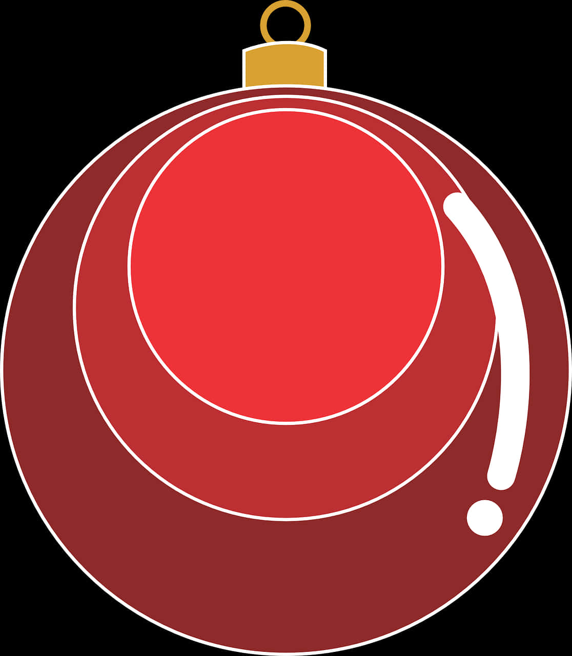 A Red And White Christmas Ornament