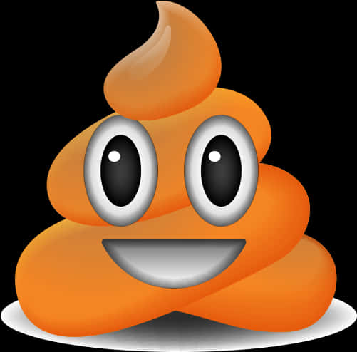 Orange Poop Emoji