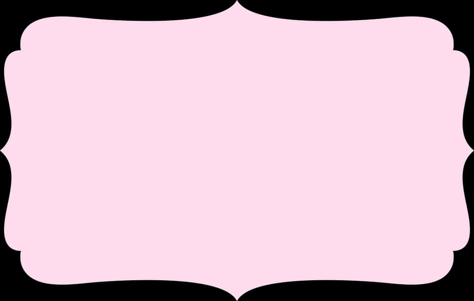 A Black And Pink Frame