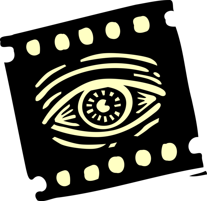 A Yellow Eye With Black Background