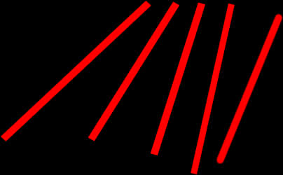 A Red Lines On A Black Background