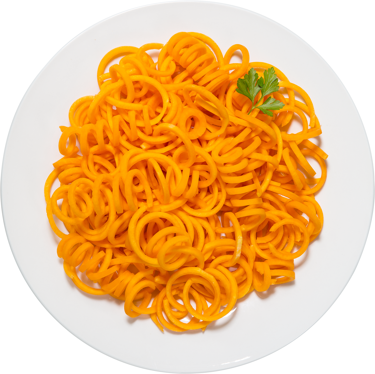 A Plate Of Noodles On A Black Background