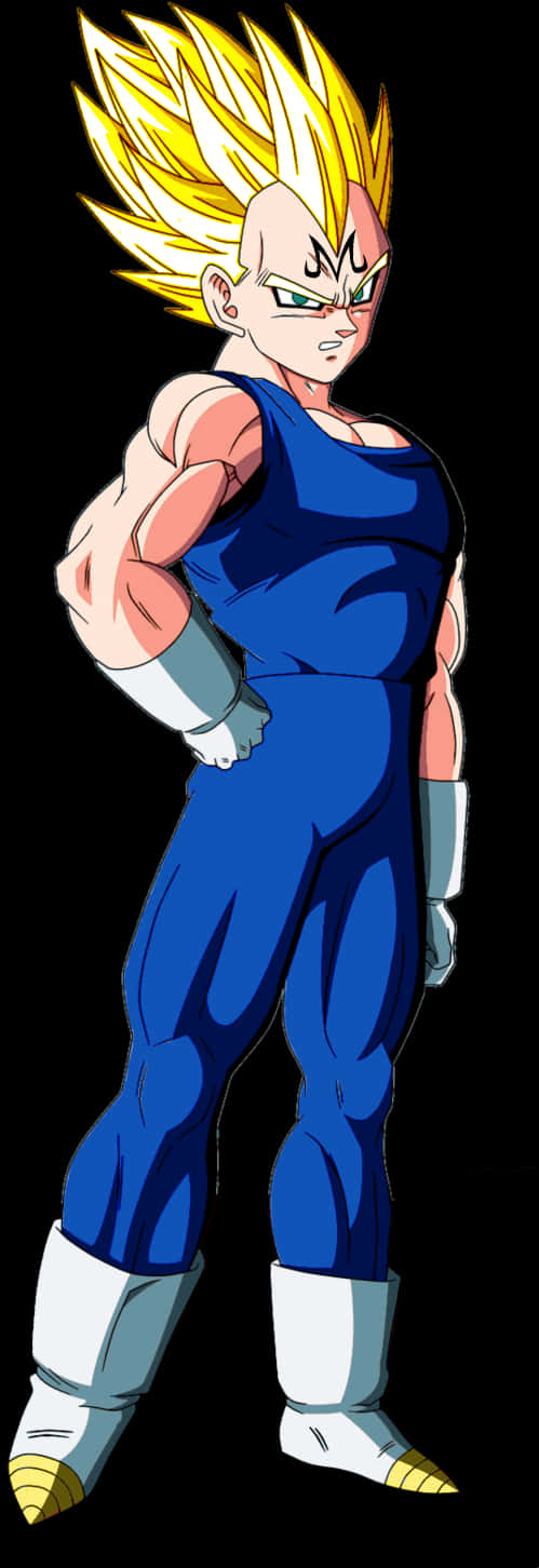 A Cartoon Of A Man In Blue Overalls