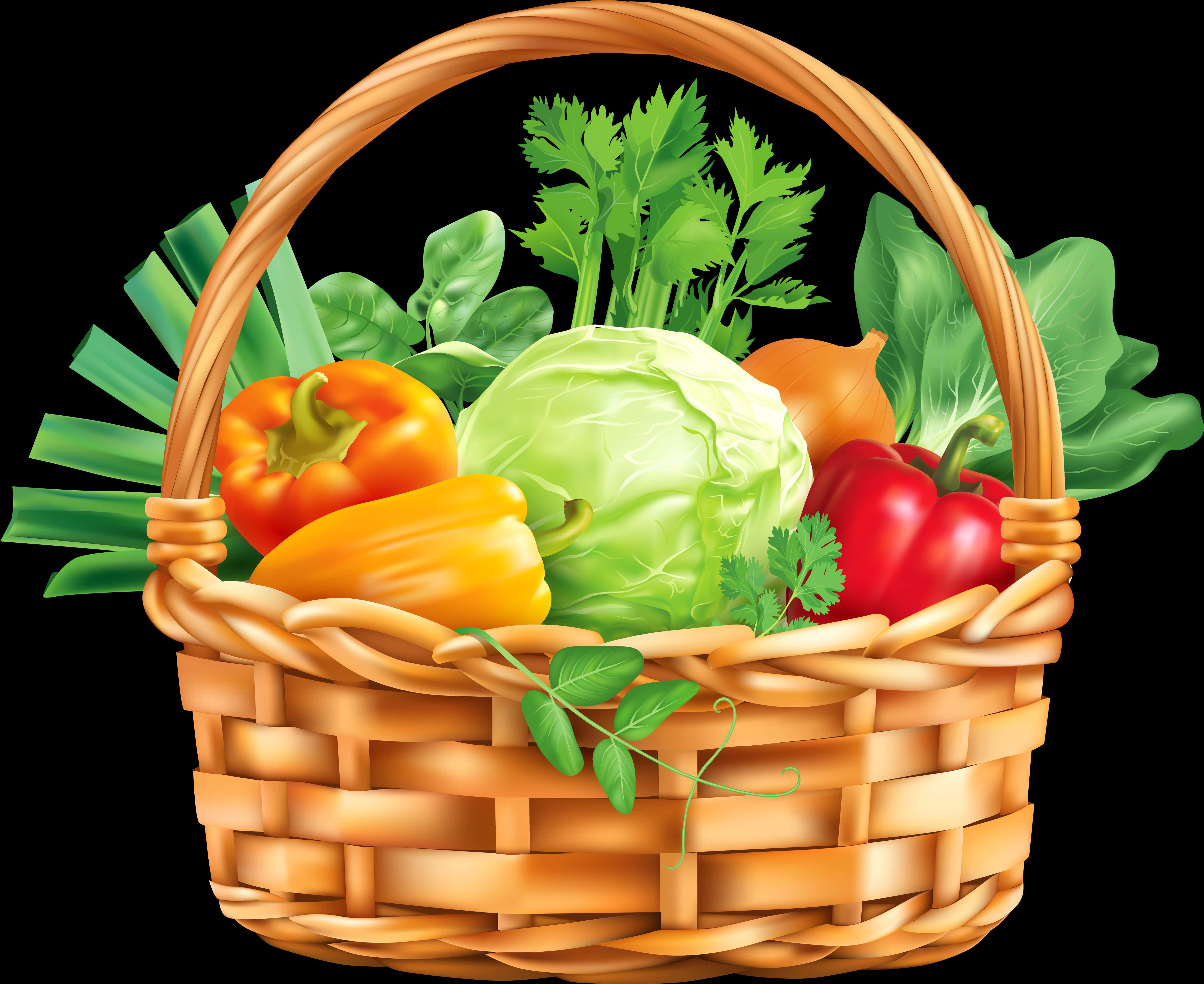 A Basket Of Vegetables