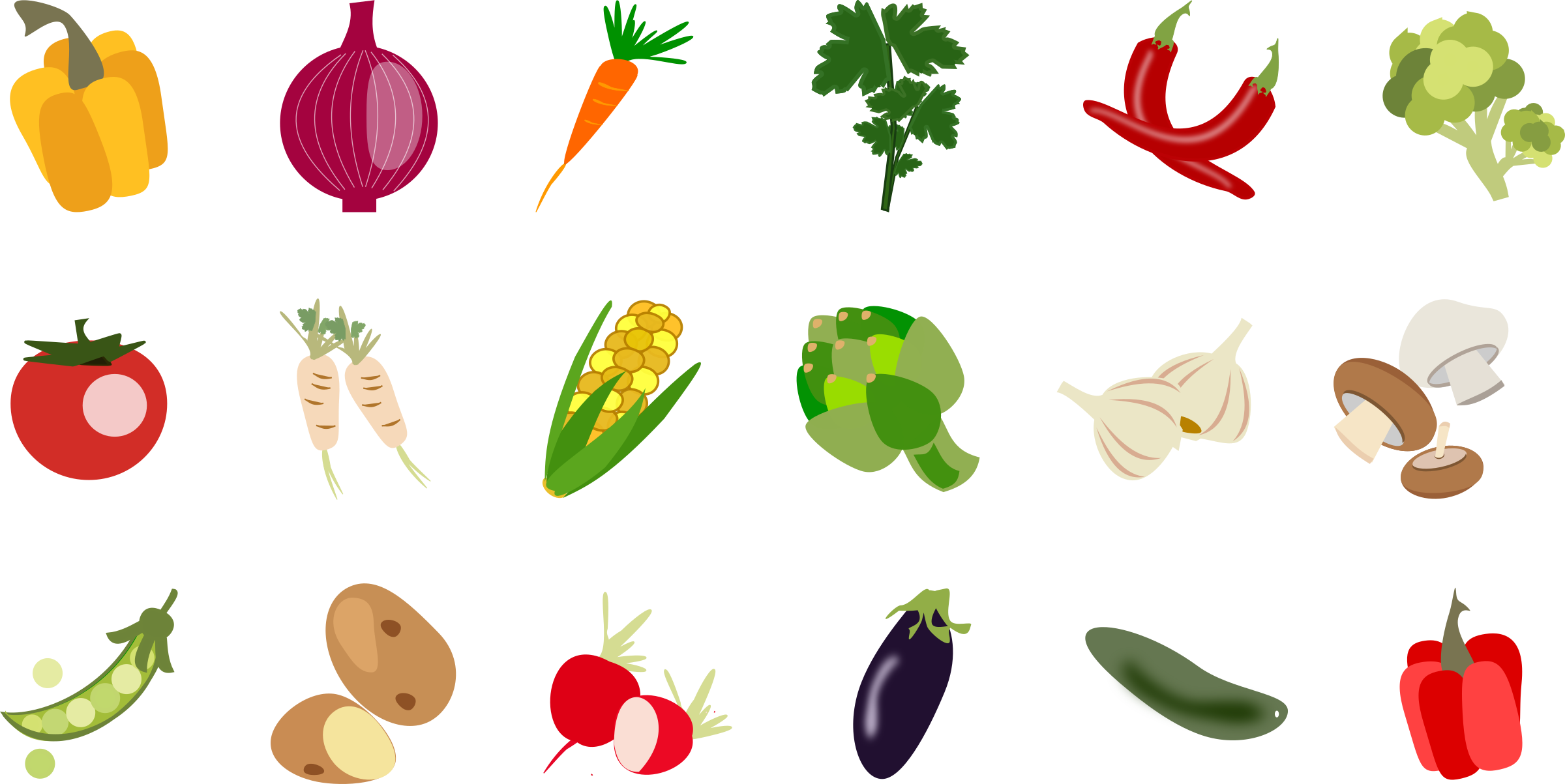 A Group Of Vegetables On A Black Background