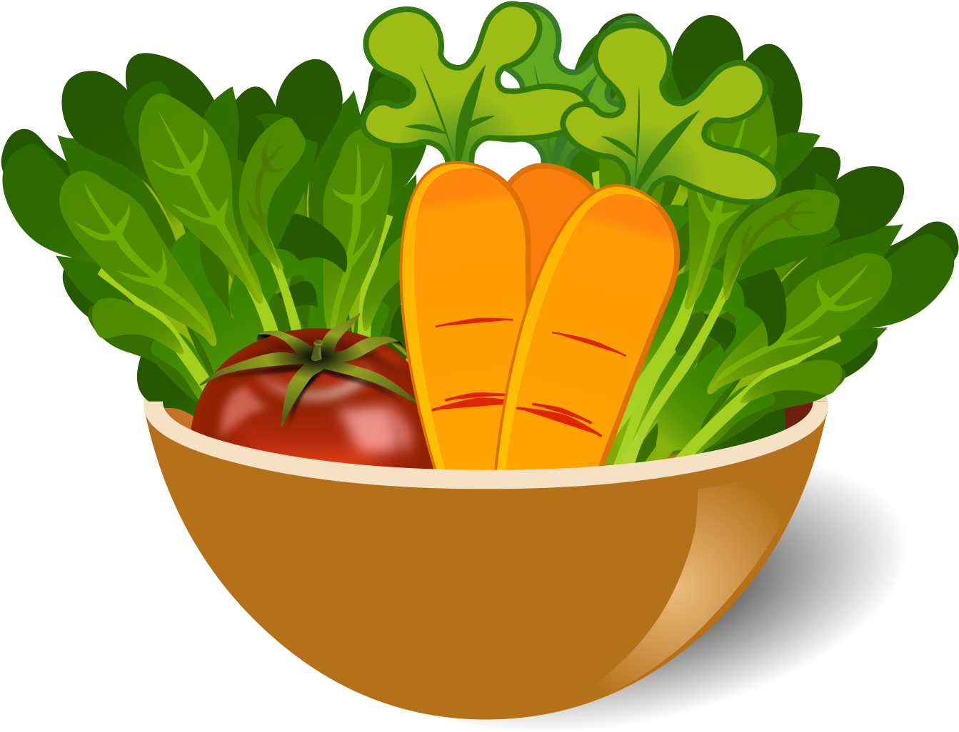 A Bowl Of Vegetables And A Black Background