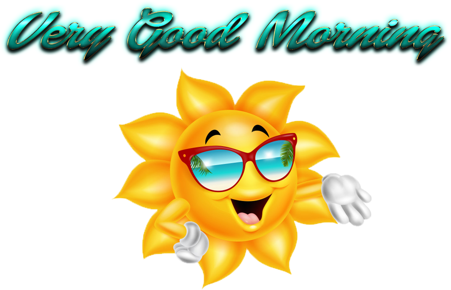 A Cartoon Sun Wearing Sunglasses