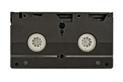 A Close Up Of A Video Cassette