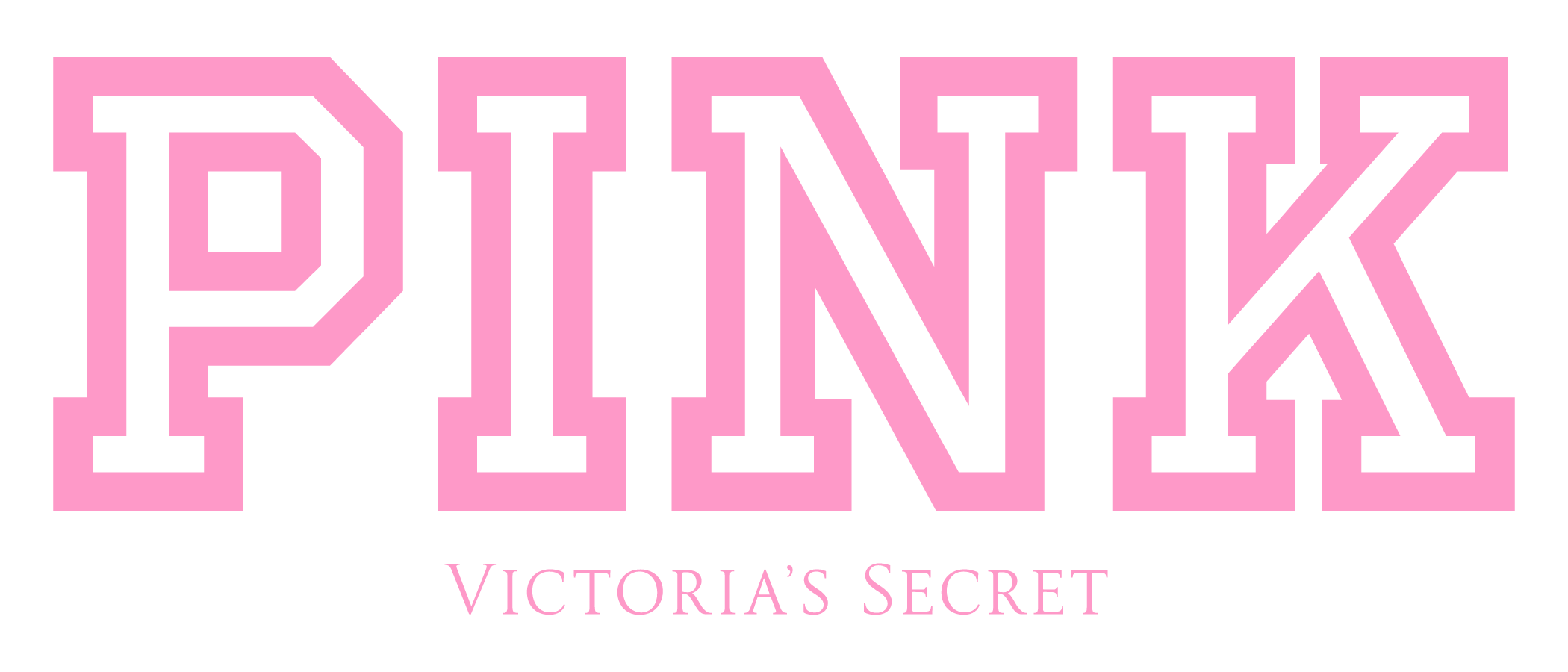 Pink Letters On A Black Background