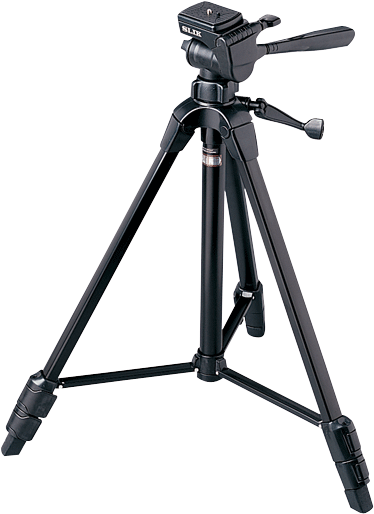 A Black Tripod With A Microphone