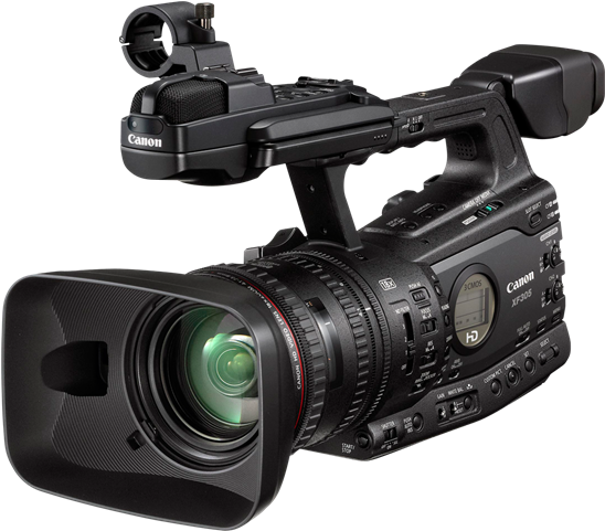 A Black Video Camera With A Black Background