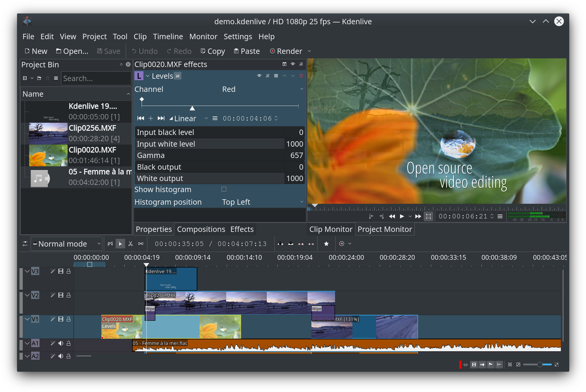 A Screenshot Of A Video Editing Program