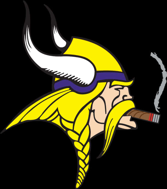 A Yellow Viking With A Cigar