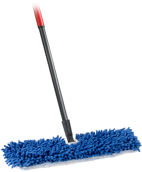 A Mop With A Red Handle