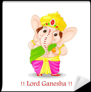 A Cartoon Of A Ganesha