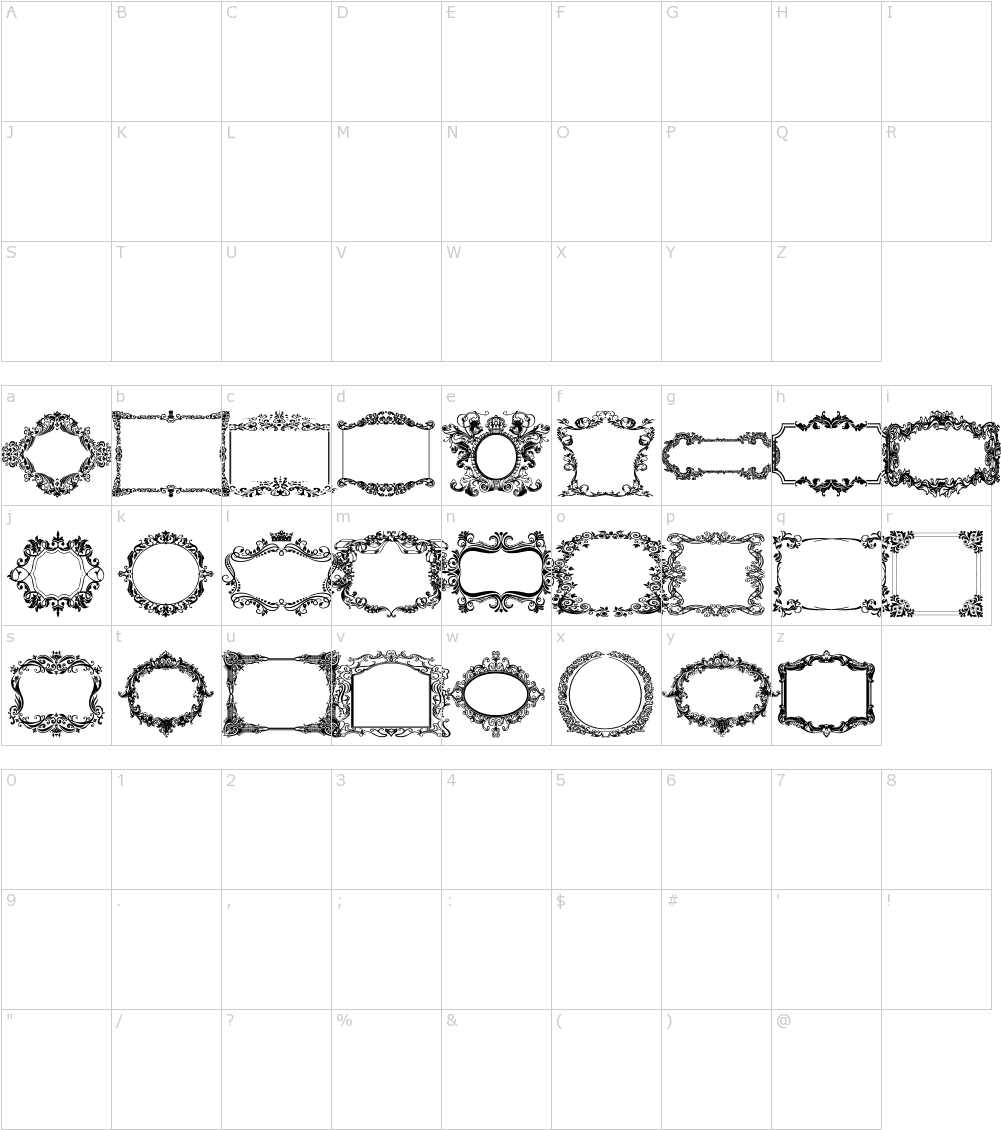 A Black Grid With White Letters