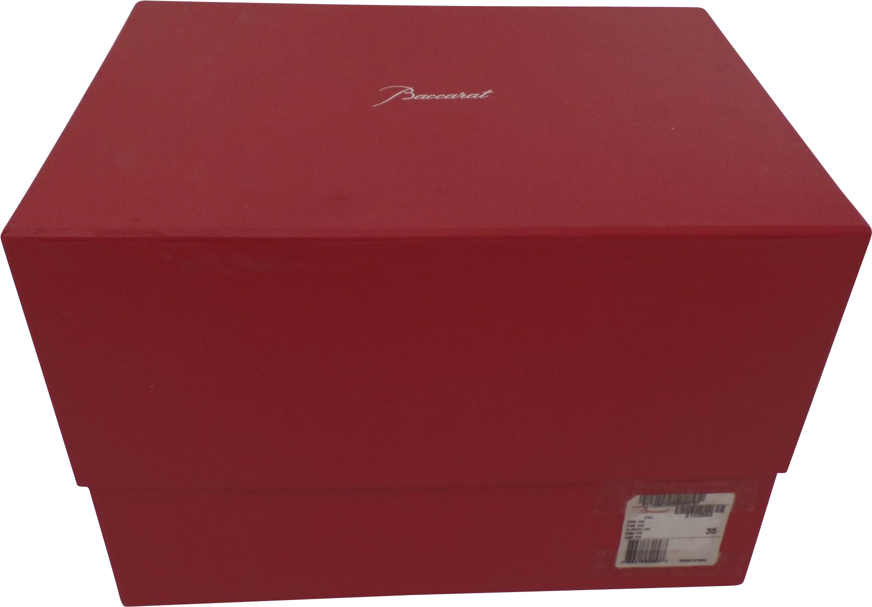A Red Box With A Label