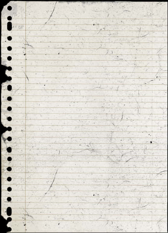 A Piece Of Lined Paper