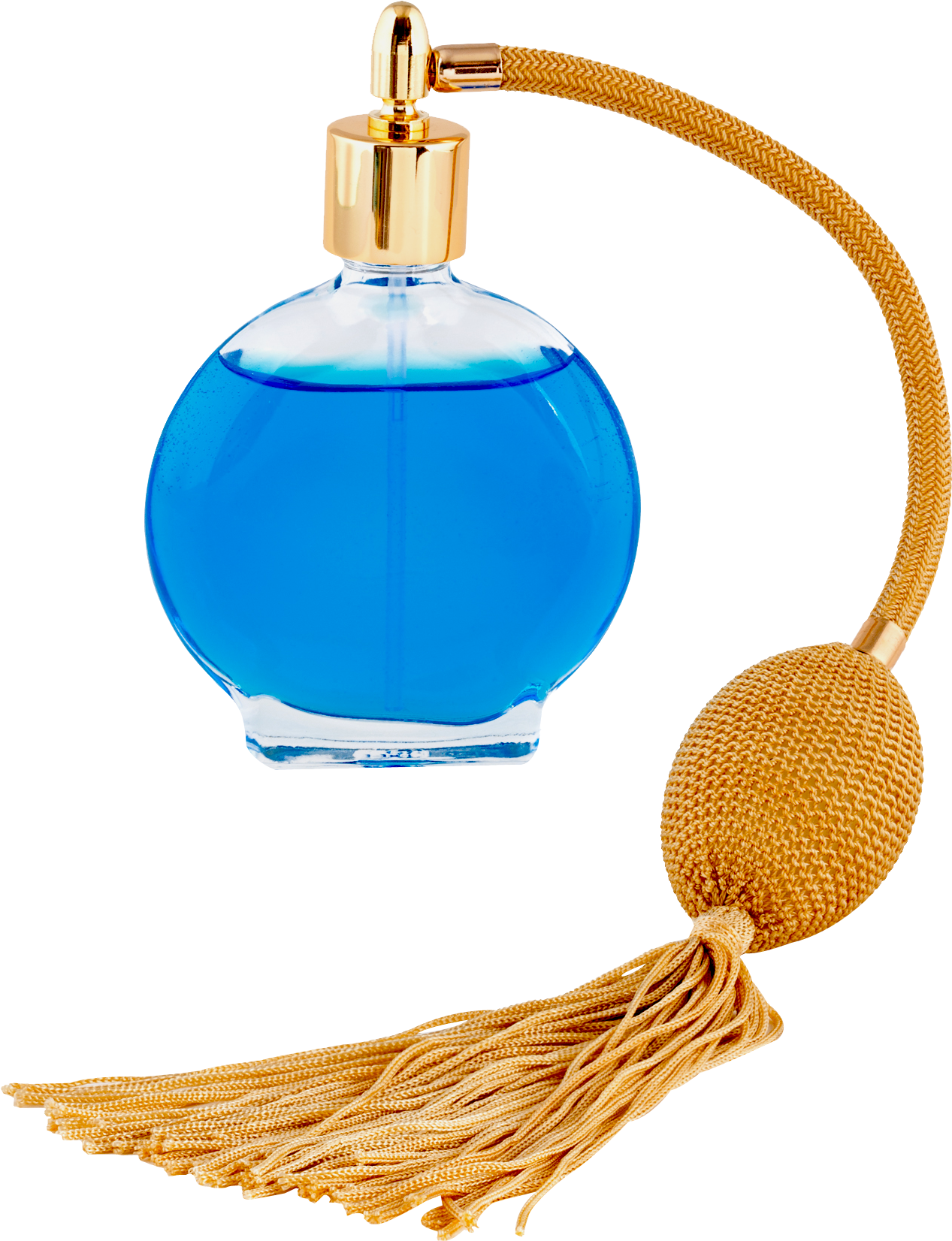 A Blue Liquid In A Bottle