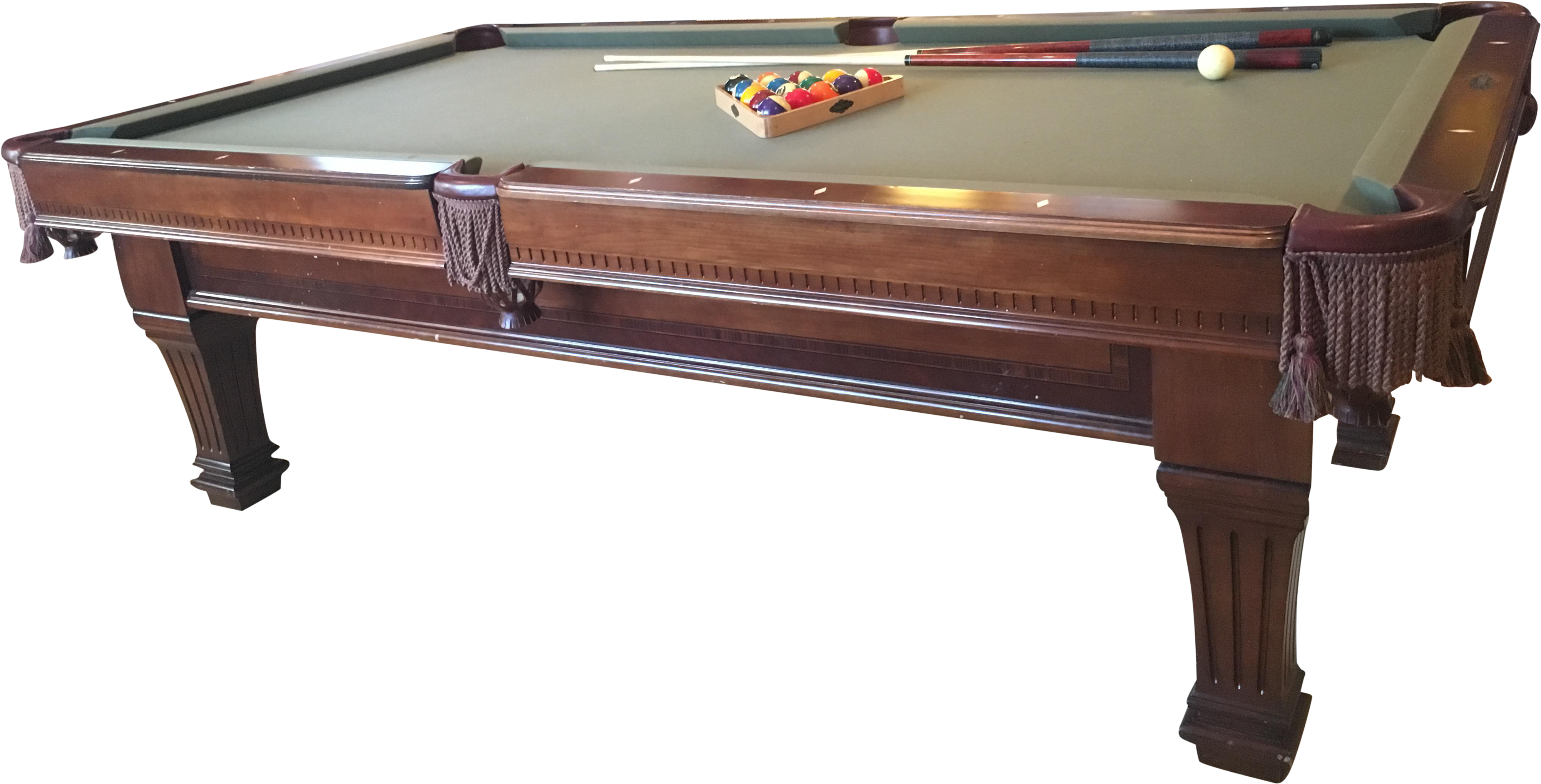 Vintage Pool Table Png - Billiard Table, Transparent Png