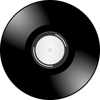 A Black And White Circle With A White Center