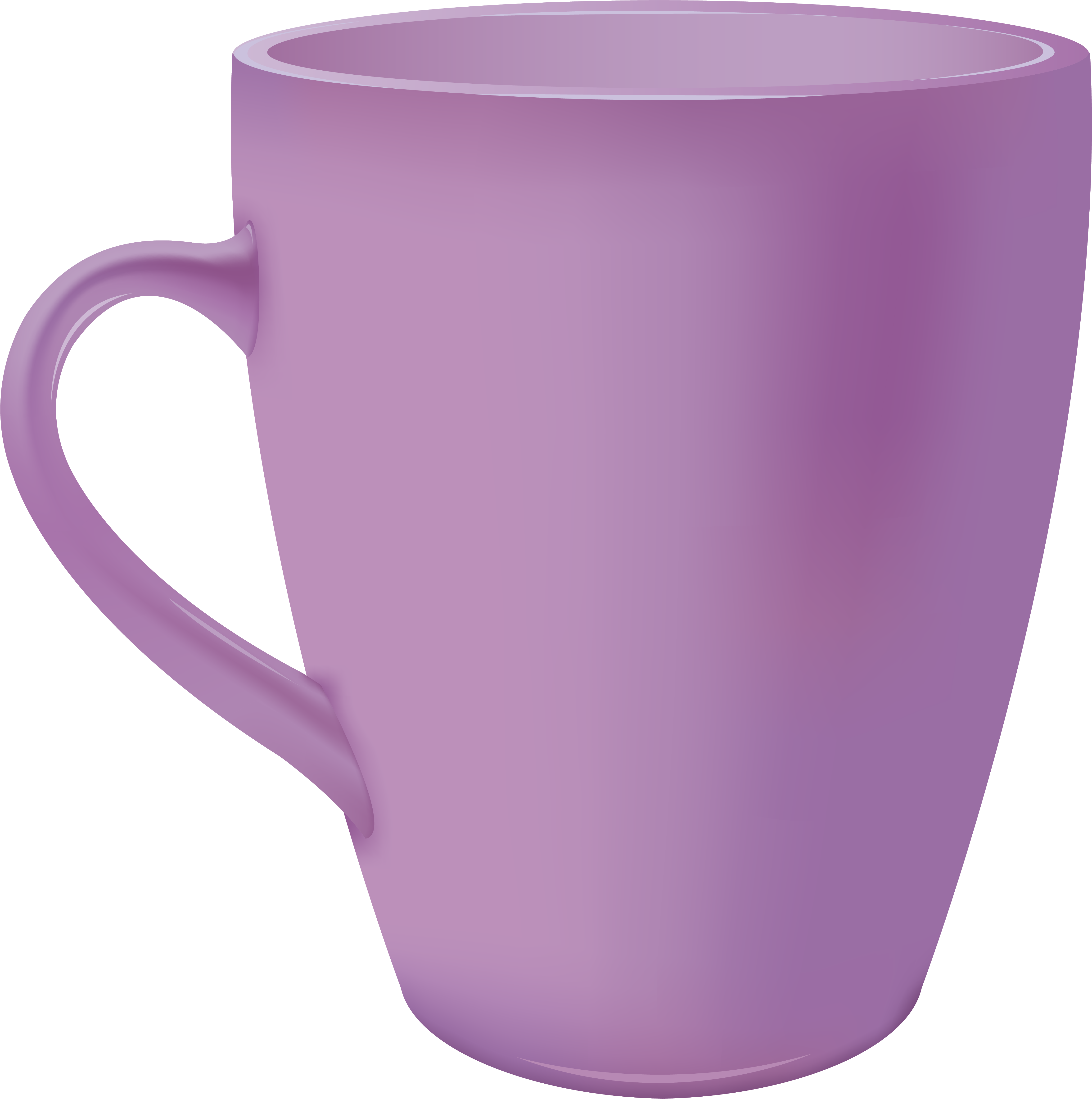A Purple Mug With A Handle