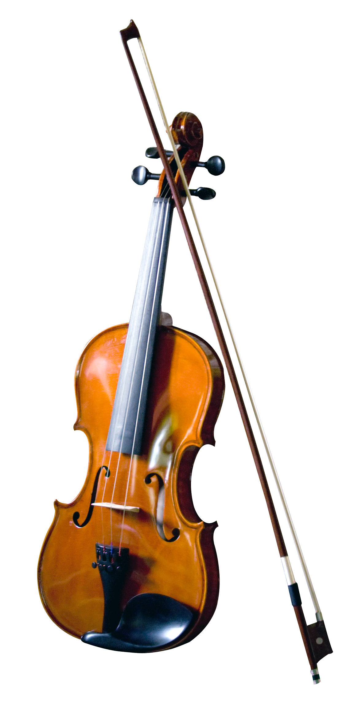 A Violin With Bow And Stand