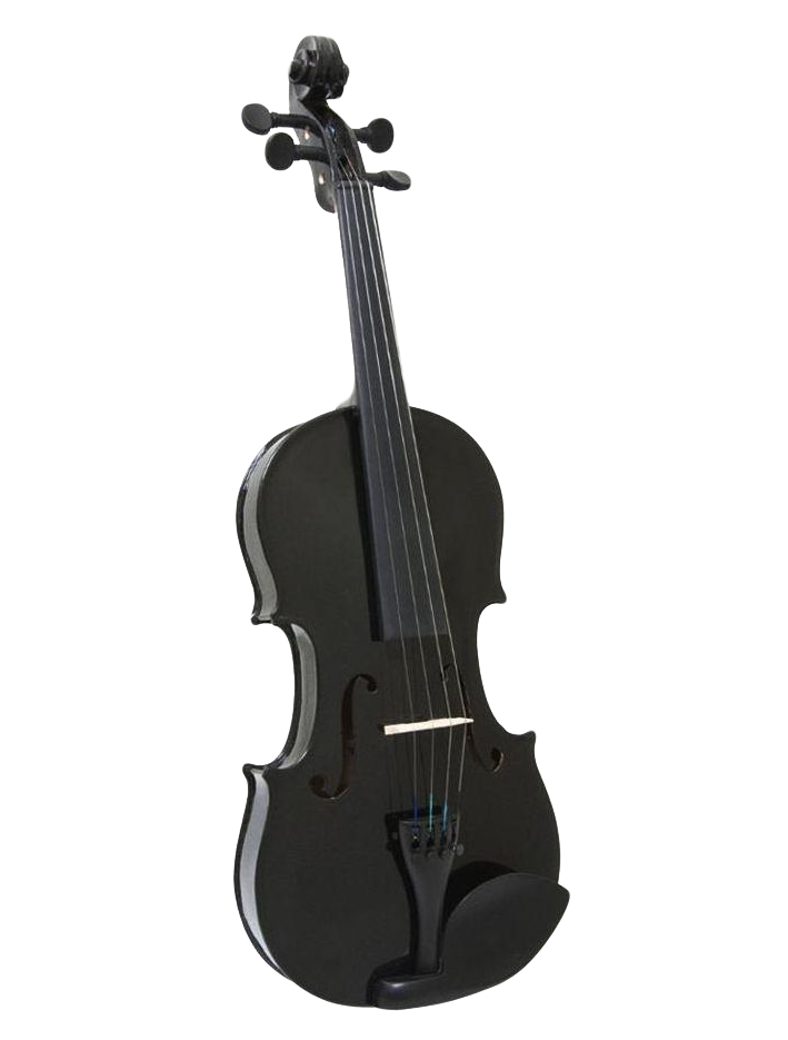 A Black Violin On A Black Background
