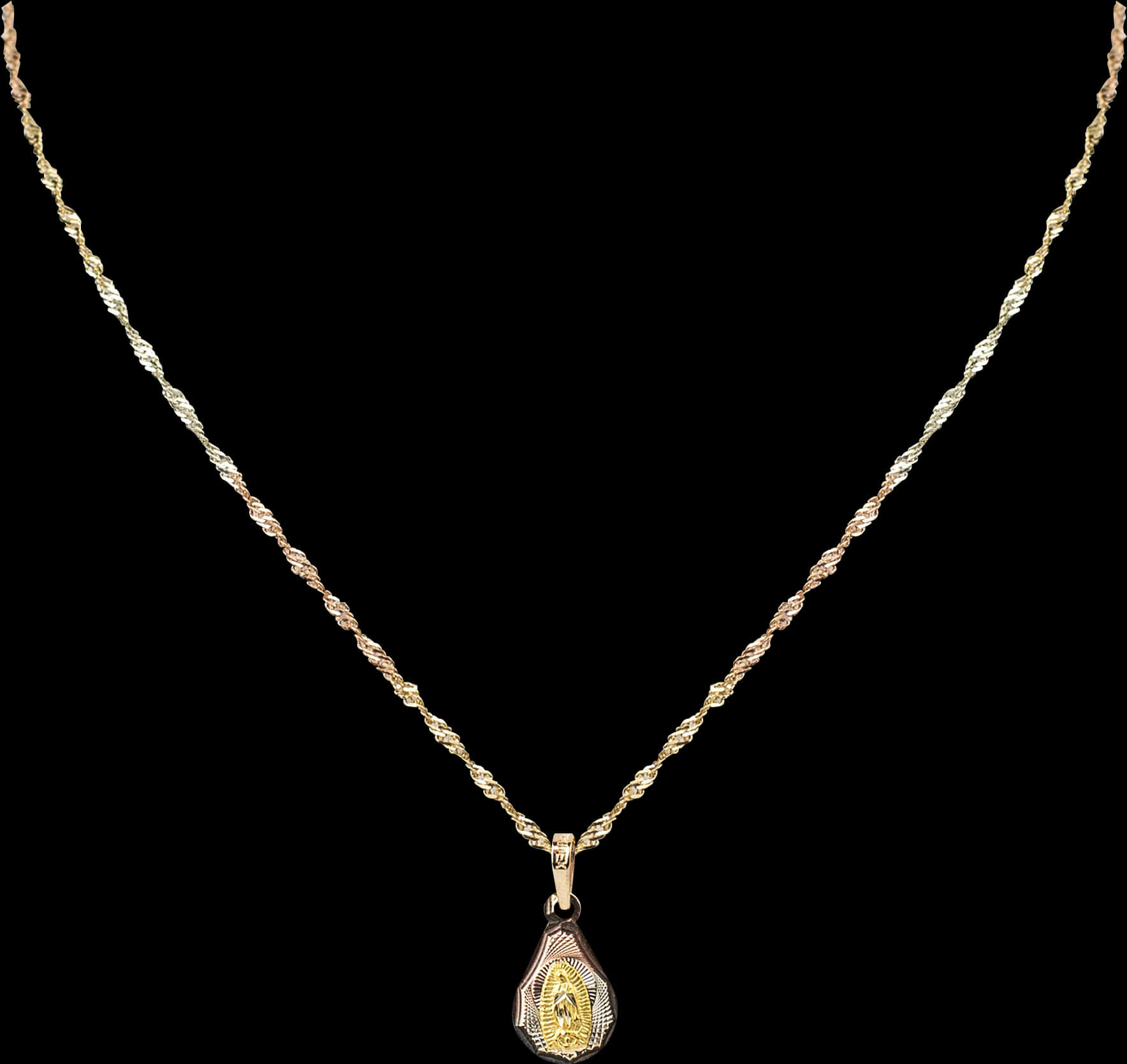 Virgen De Guadalupe Necklace