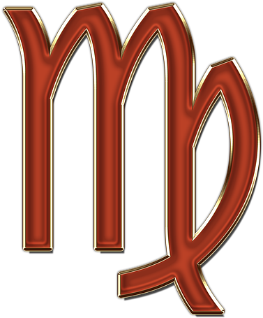A Red And Gold Symbol