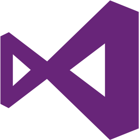 A Purple Logo With Black Background
