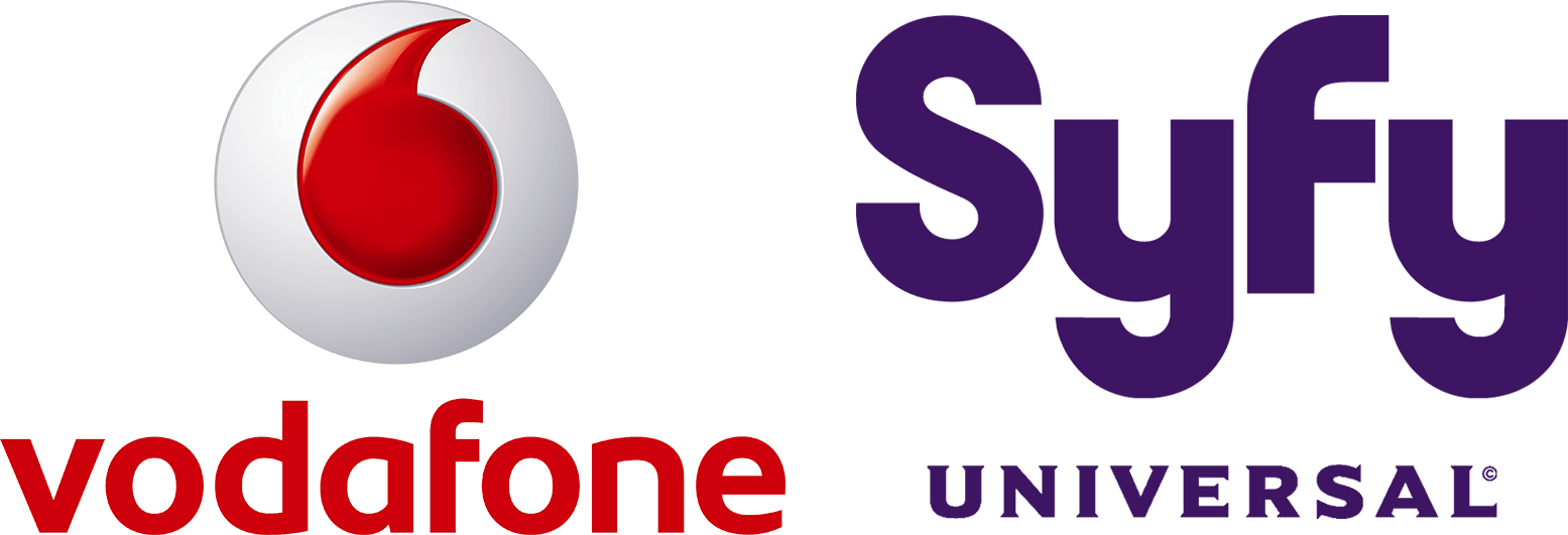 A White Circle With Red And Purple Letters